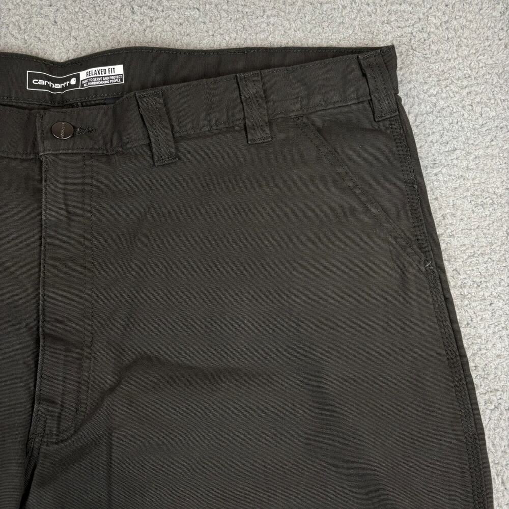 Carhartt Rugged Flex Relaxed Fit Canvas Work Pant Mens 46x30 Workwear BN2291-M - Picture 5 of 11